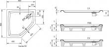 Фото товара Поддон для душа Ravak GENTA-90 LA
