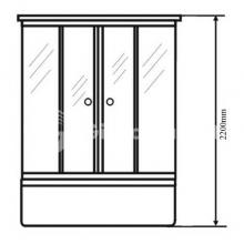 Фото товара Душевая кабина HX HX-410М R/L белая