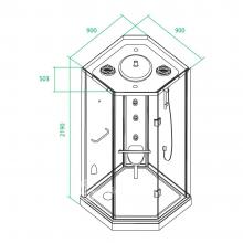 Фото товара Гидромассажная душевая кабина Iddis Leaf L30T099i85