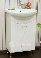 Фото товара Комплект мебели для ванной Sanflor Лина 65 белый глянец