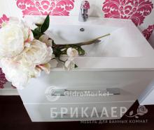 Фото товара Комплект мебели Бриклаер Сиэтл 70 (белое серебро)