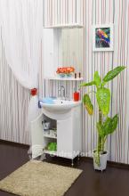 Фото товара Комплект мебели для ванной Sanflor Юна 55 белый глянец