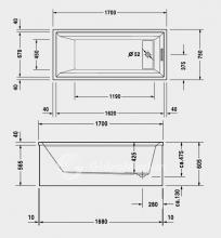 Фото товара Акриловая ванна Duravit 2nd Floor 700080