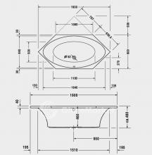 Фото товара Акриловая ванна Duravit 2x3 700023