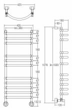 Фото товара Водяной полотенцесушитель Margaroli-CURVED 434 - 11