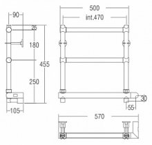 Фото товара Электрический полотенцесушитель Margaroli 540 BOX