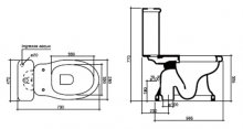 Фото товара Унитаз-компакт Disegno Ceramica Paolina 7006