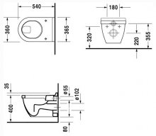 Фото товара Унитаз подвесной Duravit Starck 3 2201090000