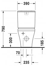 Фото товара Чаша для унитаза-компакта Duravit DuraStyle 2155090000