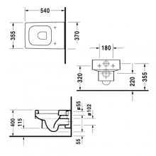 Фото товара Чаша для унитаза подвесного Duravit Vero 2217090064