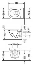 Фото товара Чаша для унитаза подвесного Duravit Starck 3 2225090000