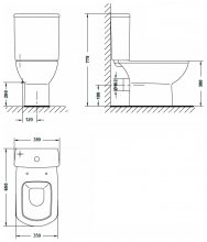 Фото товара Бачок для унитаза Gala Smart 25540