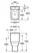 Фото товара Бачок для унитаза Roca Dama Senso Compacto 34151B000