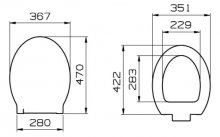 Фото товара Крышка-сиденье VitrA Sunrise 75-003 с микролифтом