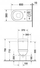 Фото товара Бачок для унитаза Duravit Happy D 0910100005