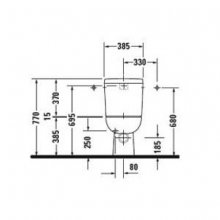 Фото товара Бачок для унитаза Duravit D-Code 0927100004