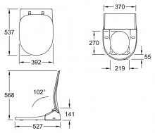 Фото товара Крышка-сиденье Villeroy Boch Viclean V02E L4 01