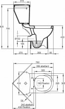 Фото товара Чаша унитаза моноблока Jacob Delafon Odeon Up 18557К углового