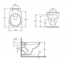 Фото товара Унитаз подвесной Ideal Standard Ecco W740601