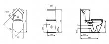 Фото товара Унитаз моноблок Ideal Standard Connect ARC E803601 угловой