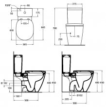 Фото товара Унитаз моноблок Ideal Standard Connect E781801 с функцией биде