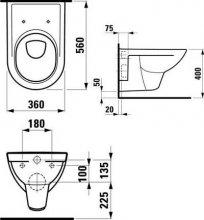 Фото товара Унитаз подвесной Laufen Pro 8.2095.0