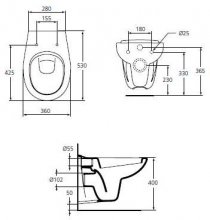 Фото товара Унитаз подвесной Ideal Standard Oceane W707301