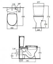 Фото товара Унитаз моноблок Ideal Standard Oceane Junior W903801 с функцией биде