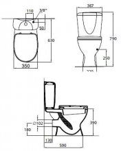 Фото товара Унитаз моноблок Ideal Standard Ecco W904201