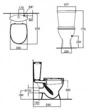 Фото товара Унитаз моноблок Ideal Standard Oceane Junior W904401