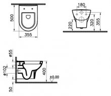 Фото товара Комплект VitrA Zentrum 9012B003-7205 4 в 1 без микролифта