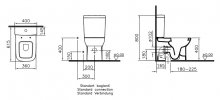 Фото товара Унитаз моноблок VitrA S20 9800B003 сиденье микролифт