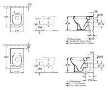 Фото товара Чаша унитаза приставного Villeroy Boch Subway Plus 6607 10R1 alpin