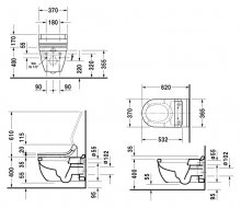 Фото товара Унитаз подвесной Duravit Starck 3 2226590000