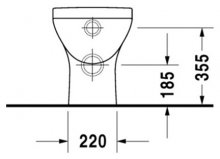 Фото товара Чаша для унитаза приставного Duravit Puravida 2132090000