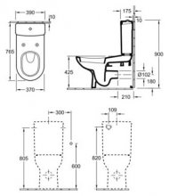 Фото товара Бачок для унитаза Villeroy Boch My Nature 5710 11R1 ceramicplus