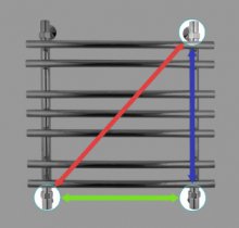 Фото товара Полотенцесушитель водяной Energy Ideal 60x50