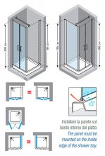 Фото товара Душевая дверь Novellini Giada 2B GIADN2B84-1K