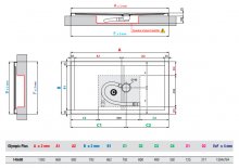 Фото товара Поддон для душа Novellini Olympic Plus 140x80 см White, прямоугольный