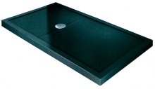 Фото товара Поддон для душа Novellini Olympic Plus 140x90 см Black высокий, прямоугольный