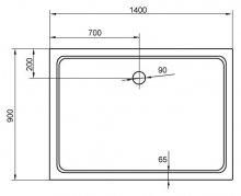 Фото товара Поддон для душа Cezares SMC AH 140x90 см