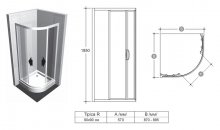 Фото товара Душевой уголок Ideal Standard Tipica T2332YB (90 см)