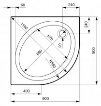 Фото товара Поддон для душа Ideal Standard Connect K198401