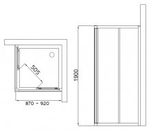 Фото товара Душевая дверь в нишу Ideal Standard Connect T9806EO