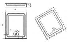 Фото товара Поддон для душа Sturm DW Arena 100x80x14