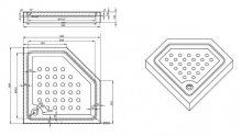 Фото товара Поддон для душа Sturm Star 100x14