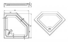 Фото товара Поддон для душа Sturm Star 90x14