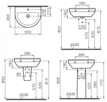 Фото товара Раковина VitrA S50 5301B003 (55 см)