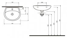 Фото товара Раковина IFO Hitta RS041105000 (50 см)