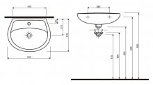 Фото товара Раковина IFO Hitta RS041105500 (55 см)